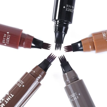 

Non Blooming Bifurcated Eyebrow Pencil Durable Liquid Water Eyebrow Pencil Waterproof and Sweatproof Eyebrow Pencil