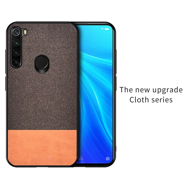Brown2 IKrsses для Xiaomi Redmi Note 8 Pro PU простая скатерть жесткая задняя крышка мягкий чехол для Redmi Note 8 жесткий чехол - Цвет: Brown2