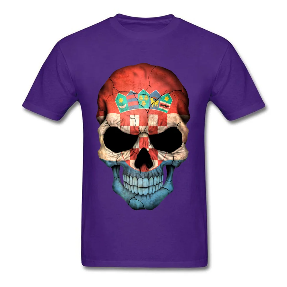 Croatian Flag Skull_purple