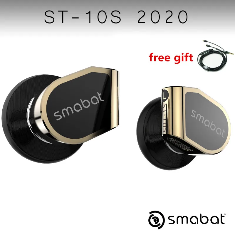 

Smabat ST10s High Impedance Metal Headphones Hifi Wired Earbuds Mmcx Detachable Cable