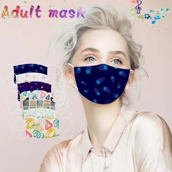 

Unisex Adult Cloth Face Shield Reusable Face Shield Breathable Windproof Face Mask Mouth Mask Washable mondmaskers Cubrebocas