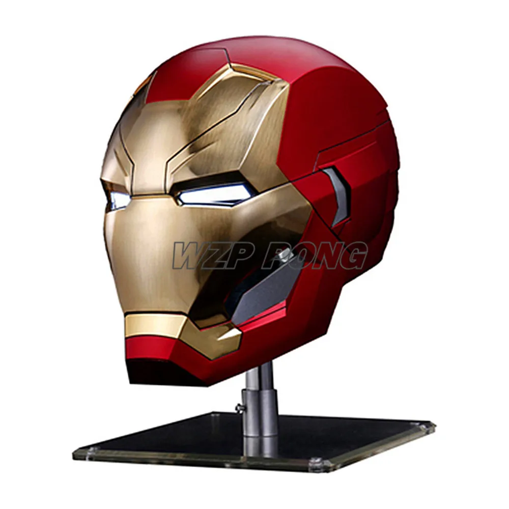 Tanie Iron Man MK46 kask 1 1 maska z pcv Cosplay dla Avengers Endgame figurka model kolekcjonerski zabawka dla dzieci prezent