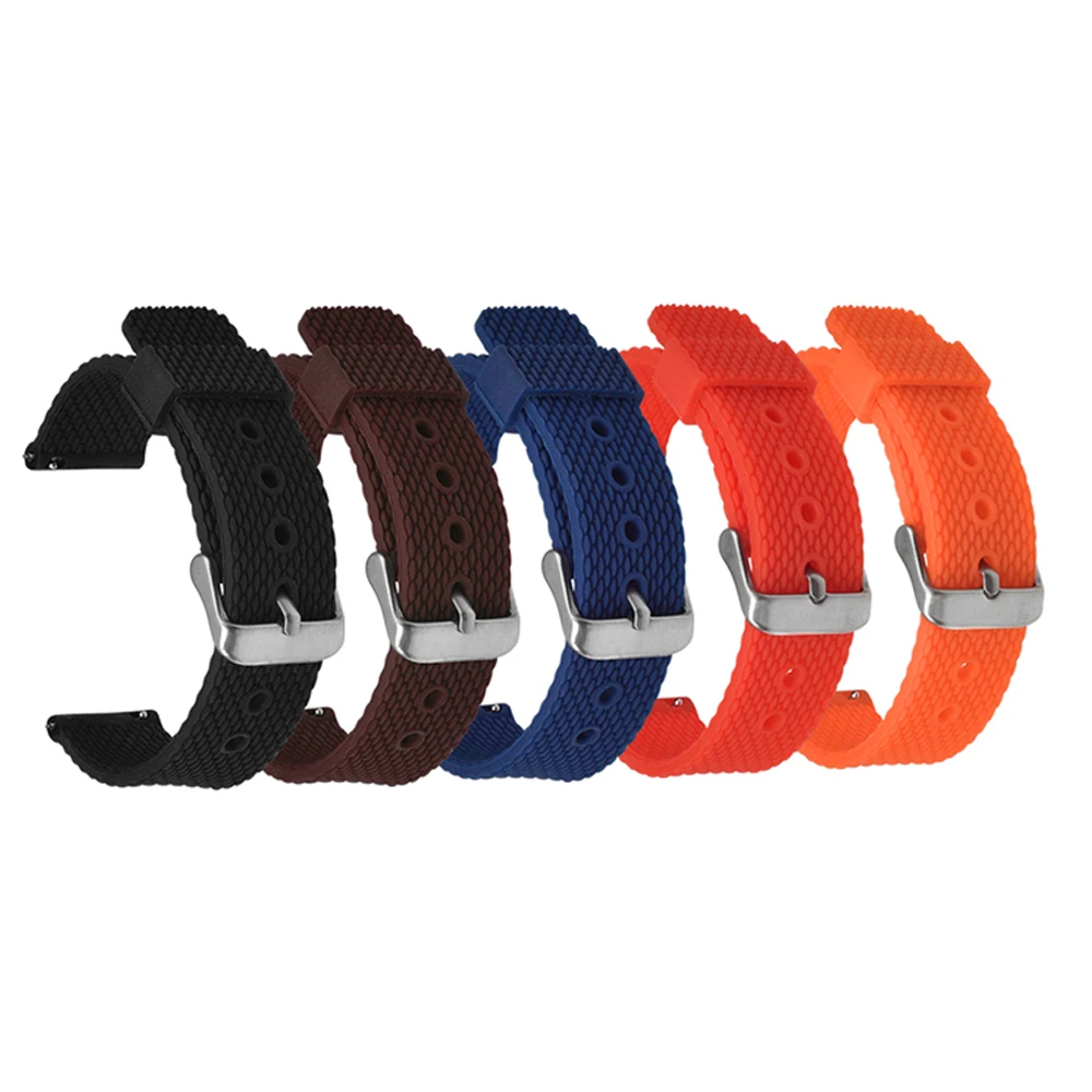 Силиконовый ремешок для часов Diver Watch Band резиновый ремешок для часов с матовой застежкой из нержавеющей стали ремешок для часов 18 20 22 24 мм
