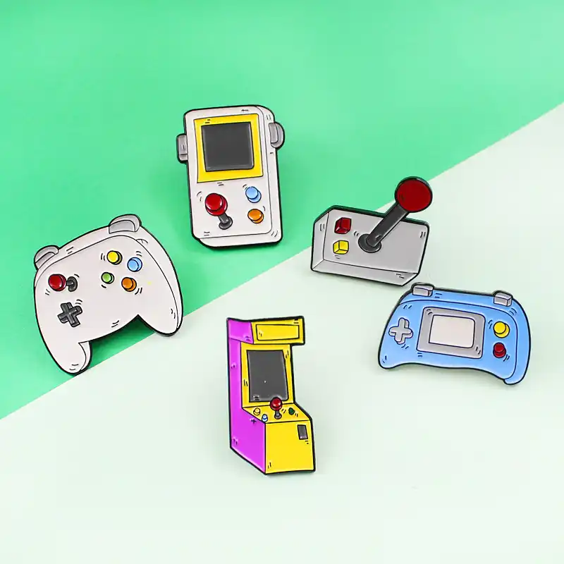 Cartoon Arcade Enamel Pins Retro Desktop Video Game Brooches Handle Controller Backpack Button Badge Fashion Jewelry For Kids Aliexpress