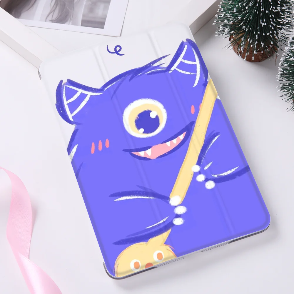 Милый чехол INS Little Monster для ipad 10.2in 7th 2019 умный сна пробуждение iPad Air 2 Pro 11 12 9 дюймов