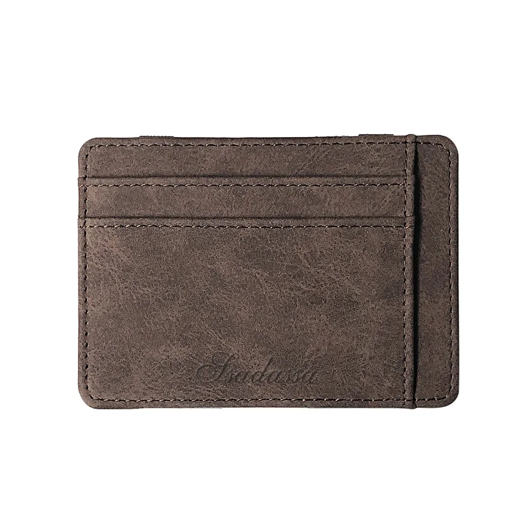 Мужской кожаный держатель для карт Doka держатель кошелек скраб ткань Простой деловой стиль Мужская сумка