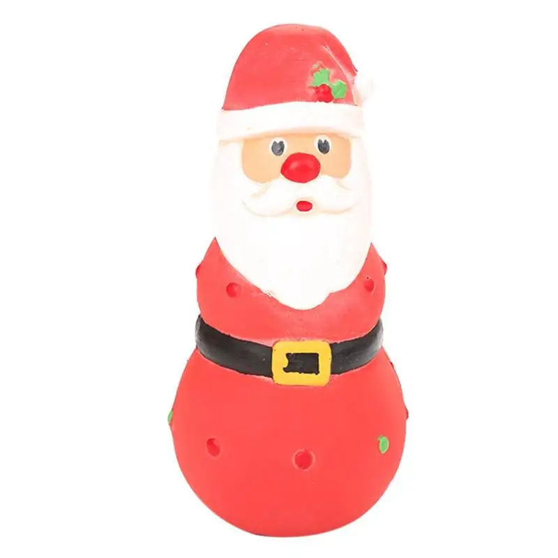 Santa Claus Игрушка для собак, латексная Рождественская елка, Санта-Клаус, лось, стиль, кусание звука, молярная игрушка, укусы, устойчивая к укусам, чистые зубы, жевательная игрушка для собак, поставка для домашних животных - Цвет: Santa Claus