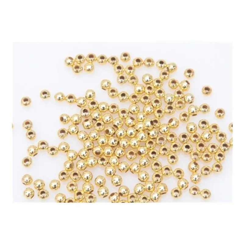 

1000pcs/lot 3mm Bronze Smooth Round Spacer Beads Titanium Beads For DIY Jewelry Making Bracelets Necklace