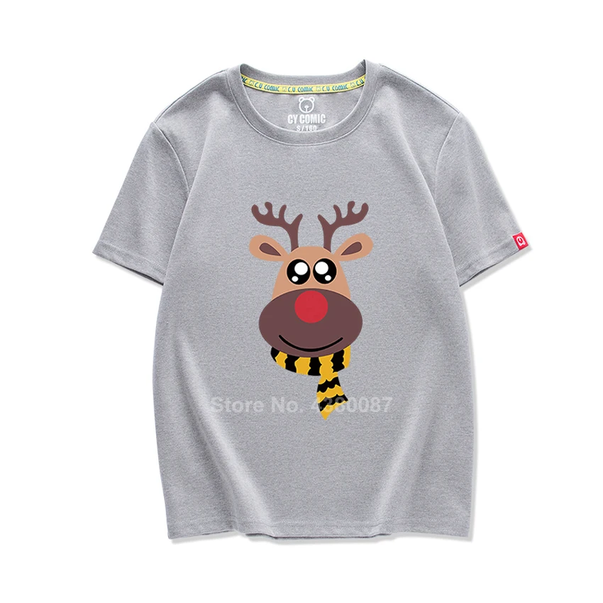 Г.; Рождественская футболка; одинаковые комплекты для семьи; футболки для мамы и дочки с принтом оленя из мультфильма; подарок на год и Рождество