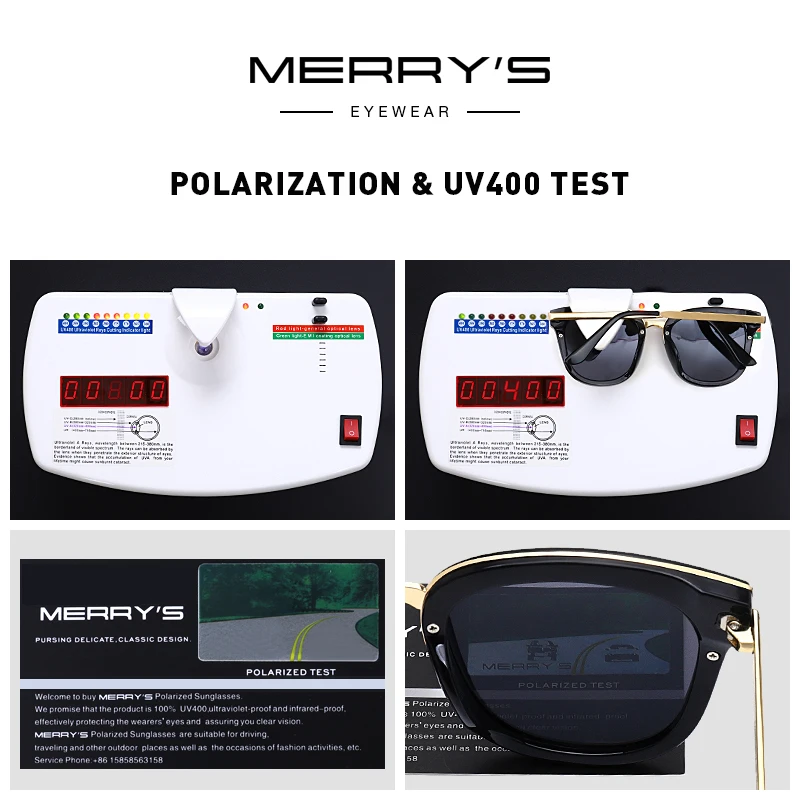MERRYS дизайн женские модные квадратные Поляризованные Солнцезащитные очки женские роскошные брендовые трендовые солнцезащитные очки UV400 защита S6082N