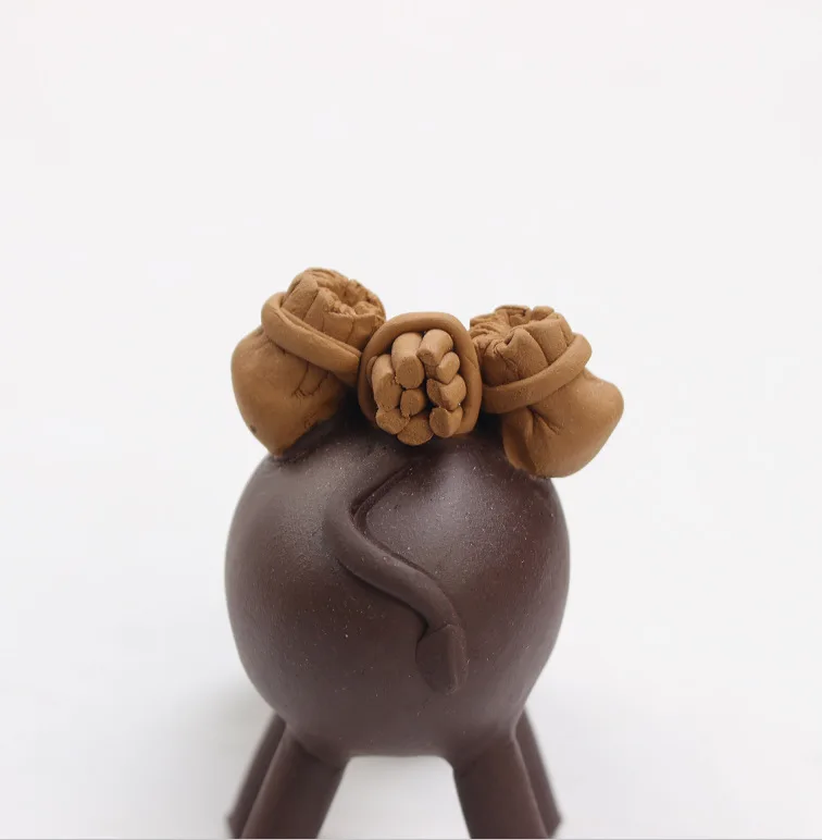 Manufacturers Direct Selling Clay Tea Ornaments Boutique Handmade Can Raise Tea Sets Tea Set Cool Animal Donkey Special Offer