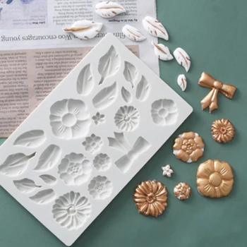

Flowers & Leaves Decorating Molds Fondant Cakes Decor Tools Silicone Molds Sugarcraft Chocolate Baking Tools Cakes Gumpaste Form