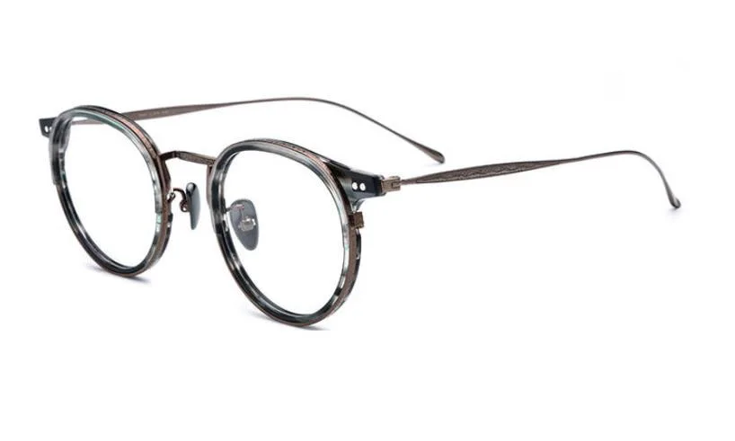 Модные ацетатные 1850 женские и мужские круглые очки в деловом стиле могут быть очки для чтения близорукости 1,74 анти-синие линзы