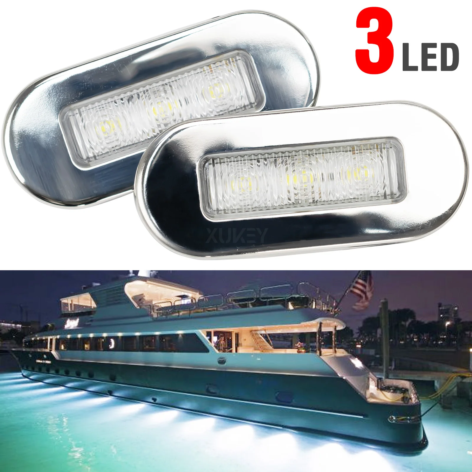 2x Boat Submersible LED Walkways Step storage Led Interior Exterior courtesy Lights lighting Tail Lamp Caravan Marine garden 2x boat submersible led walkways step storage led interior exterior courtesy lights lighting tail lamp caravan marine garden