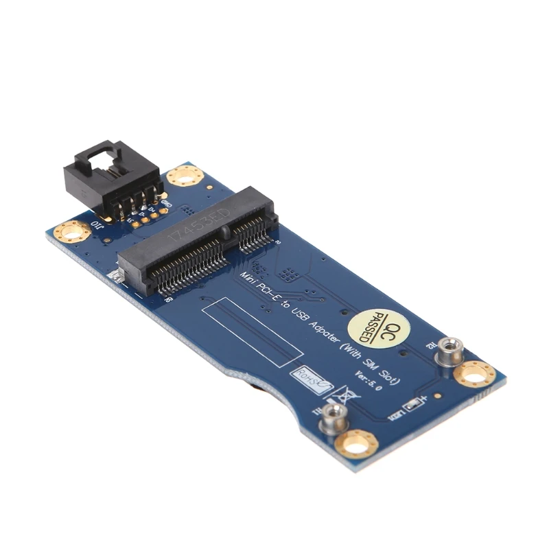 1 шт. мини PCI-E к USB с адаптером sim-карты для WWAN/модуль-горизонтальный разъем Высокоскоростной