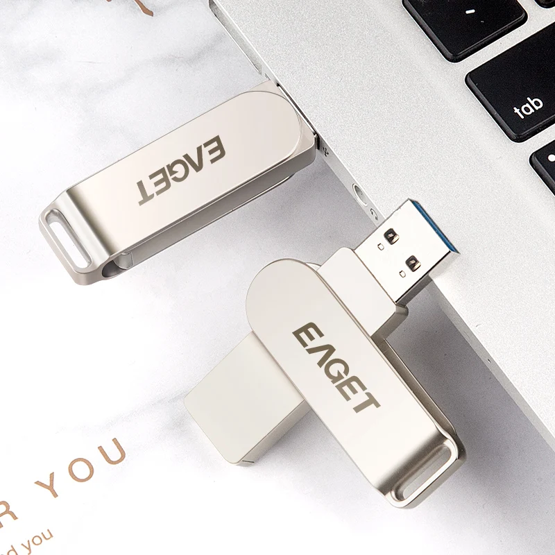 Eaget изысканный USB 3 0 флэш накопители 256 ГБ 128 Гб 64 32 стильный металлический Pendrive Memoria