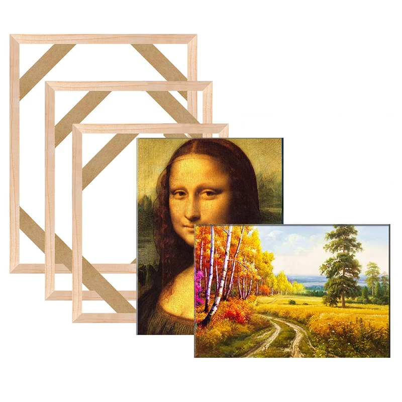 Home Picture Frames Wall Photo Frame Wood Poster Frame Diy Wooden Canvas Frame For Painting Oil Wall Art Cadre Photo Photoframe Frame Aliexpress
