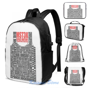 

MST3K The many names of David Ryder USB Charge Backpack men School bags Women bag Travel laptop bag