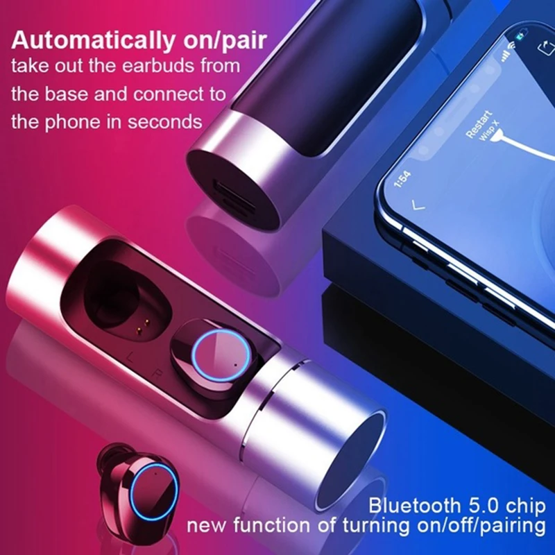 K01 TWS Bluetooth наушники отпечатков пальцев Touch HD стерео беспроводные наушники шумоподавление наушники с микрофоном