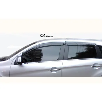 

High quality 4 Piece Injection molding trim vent shade rain sun wind deflector window visor for Chevrolet C2 C3-XR C4L C5