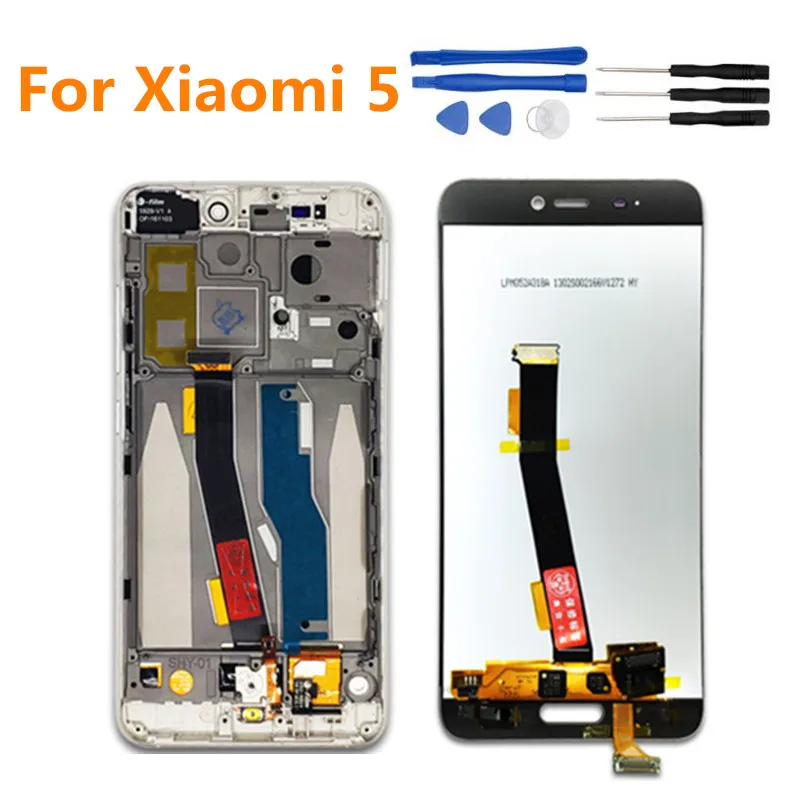 

High quality For Xiaomi Mi 5 LCD Touch Screen With Frame LCD Display + Touch Panel Replacement parts for Xiaomi mi5+fingerprint