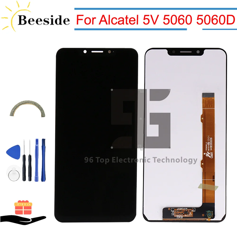 AA+ качественный lcd 6,2 ''черный для Alcatel 5V 5060 5060D lcd дисплей кодирующий преобразователь сенсорного экрана в сборе Замена с инструментами