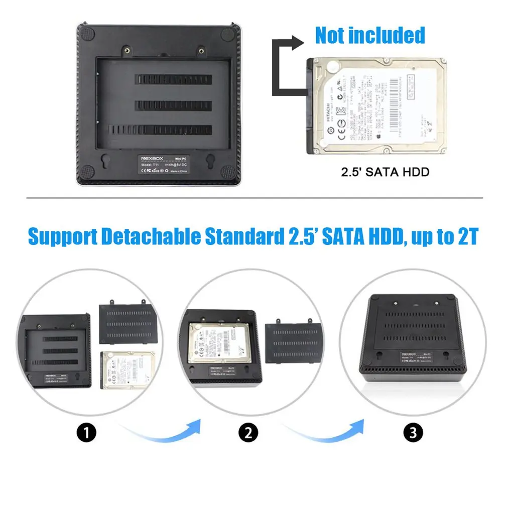 T11 mini host 4G+32G single frequency 2.4G WIFI Media Player TV Box