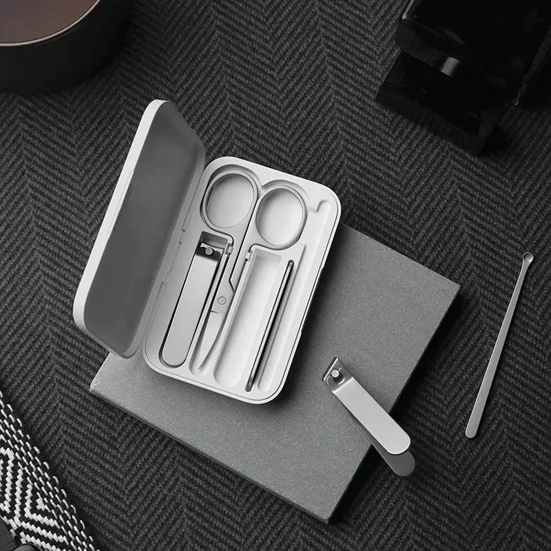 Xiaomi Mijia Nail Clipper Stainless Steel Set Trimmer Pedicure Care Clippers Earpick Nail File Professional Beauty Tools