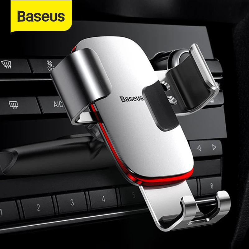 Baseus Gravity Car Phone Holder 360 Rotation Mobile Phone Clip Holder Stand Bracket CD Slot Mount Holder for iPhone Samsung