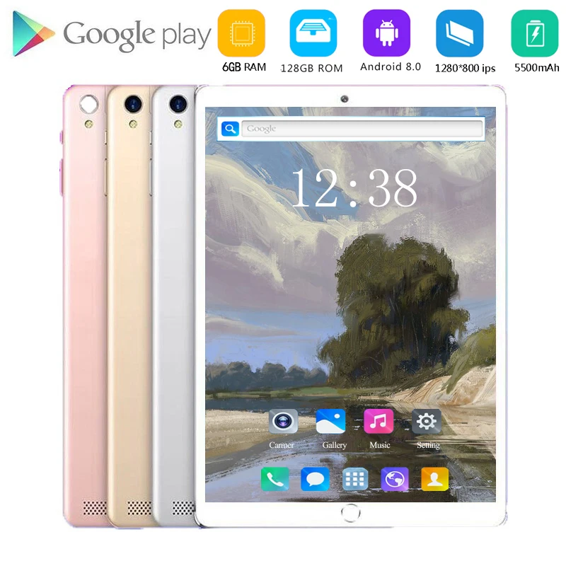 Супер закаленное 10-дюймовый планшет Android 8,0 Deca Core 6 ГБ ОЗУ 128 Гб ПЗУ 10 ядер 1920*1200 ips экран планшеты Детские планшеты