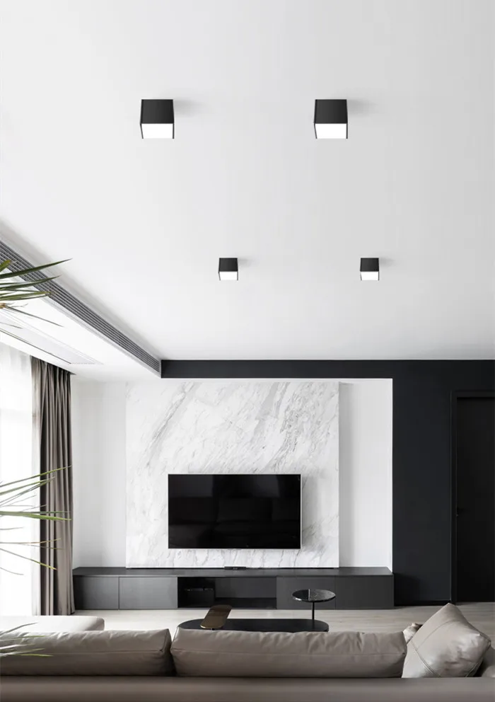 Dimmable Square12W 20w 24w 36w 40w 60w AC85-265V LED Panel Light Surface Mounted Downlight Warm / Cold White Home Lighting