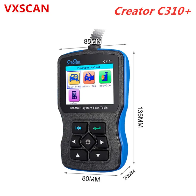 Продвижение C310 + для BMW Multi System Scan Tool V11.7 бесплатное обновление Online Creator сканер