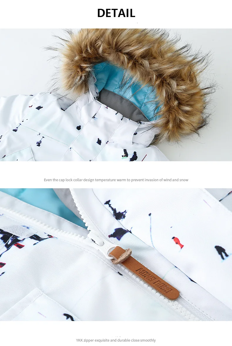 GSOU/лыжная куртка для мальчиков; зимняя водонепроницаемая ветронепроницаемая куртка для сноуборда; теплая дышащая спортивная детская куртка