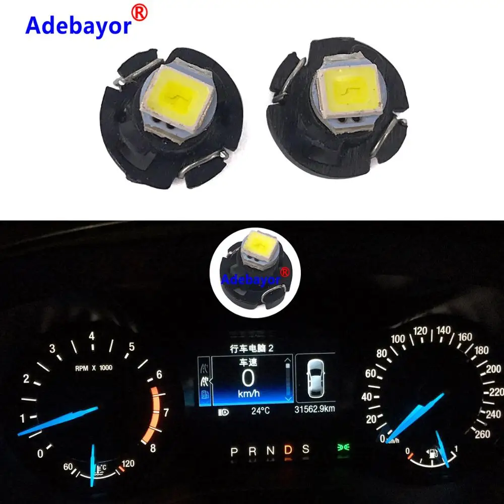 100 T3 светодиодный светильник 1 SMD автомобильный интерьерный светильник приборной панели авто светильник приборной панели тире блок ламп 12 В DC автомобильные аксессуары Adebayor