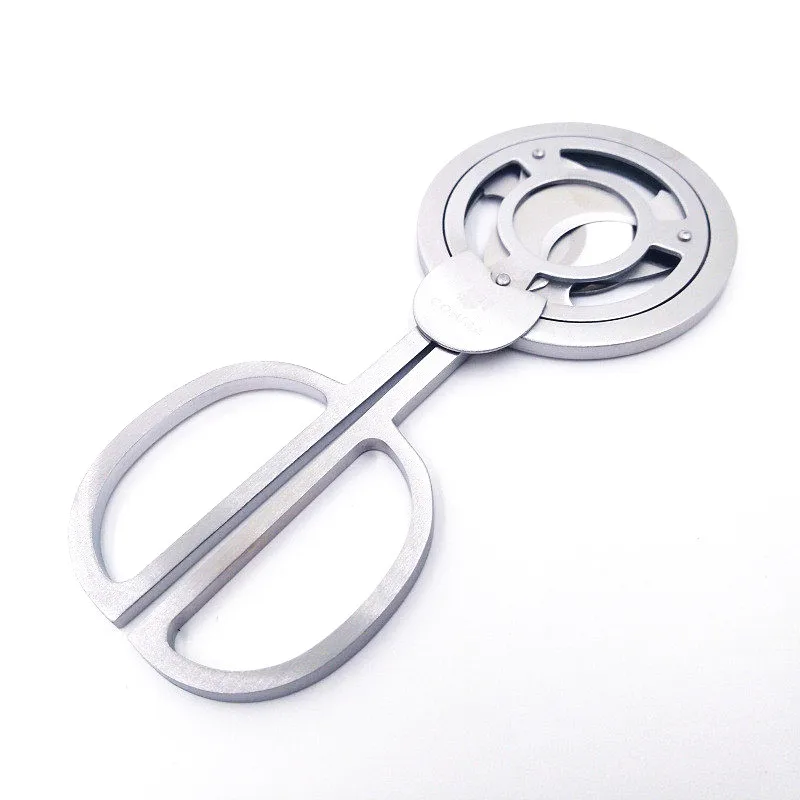 

Windmill Round Stainless Steel Cuba Cigar Cutter Sharp Cigarrera Cutters Punch Ciggar Accesorios Tobacco Cutting Scissors