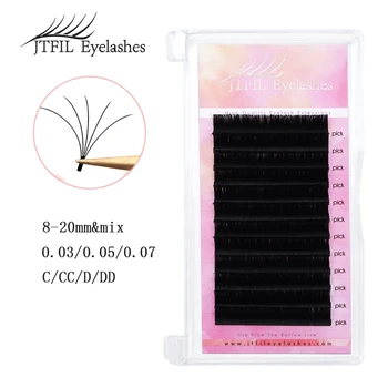 

Self-fanning lashes easy fanning eyelash extensions fast fanning volume lashes Blooming Automatic Lashes JTFIL eyelashes