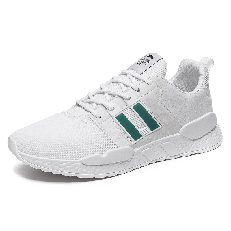 white green 7238-42 Обувь; мужские кроссовки; дышащая повседневная обувь; красовки; мокасины; Basket Homme; Удобный светильник; кроссовки; Chaussures Pour Hommes - Цвет: white green 7238-42