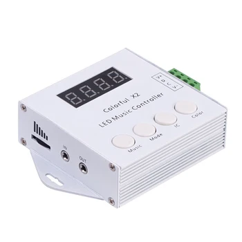 

RGB DIY Multifunction Voice Activated Music Controller Party Full Color Digital Addressable Adjustable LED Strip RF Remote Home