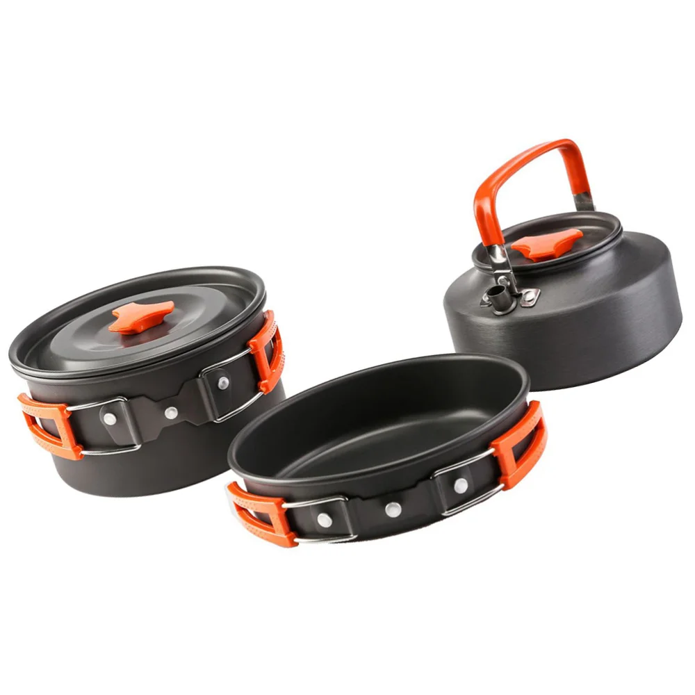 

1 Set Durable Cookware Cooking Pot Cooking Cutlery Cooking Utensil for Hiking Camping