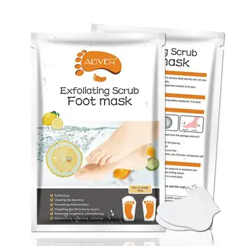 

2pc/1pair Exfoliating Foot Mask Pedicure Socks Exfoliation Feet Mask Remove Dead Skin Heels Foot Peeling Mask Legs Care TSLM1