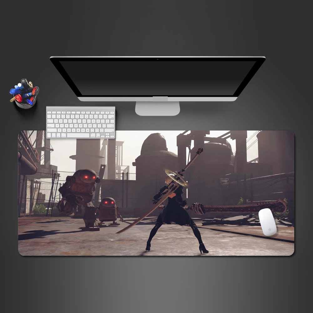Nier игровой коврик для мыши профессиональный геймер компьютер XL коврик для мыши Wot резиновый моющийся большой Настольный коврик для геймера классный Рождественский подарок коврик