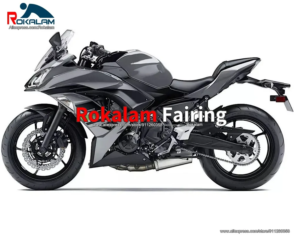 

For Kawasaki Ninja 650R ER-6F 2017 2018 2019 ER6F 650R 17 18 19 Black Aftermarket Motorcycle Fairing Kit (Injection Molding)