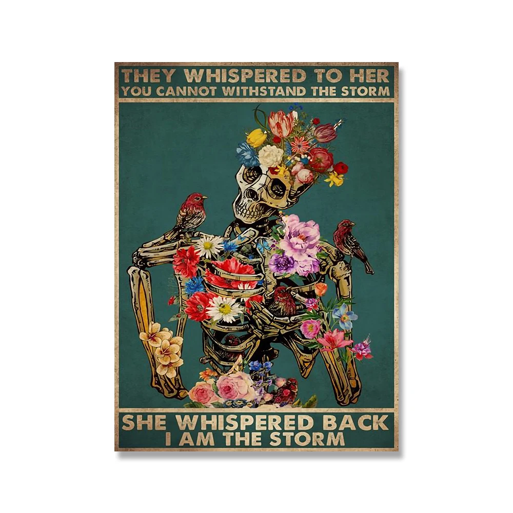 Skeleton-Mental-Skull-Poster-Lose-Your-Mind-Find-Your-Soul-Art-Print-Vintage-Get-Naked-Funny (6)