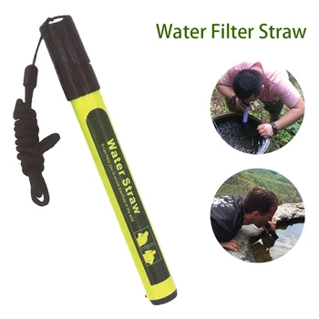 

Outdoor Water Straw Filter Purifier Nozzle Water Wading Supplies Tools for Outdoor Camping Travel Emergency Prepping equipment