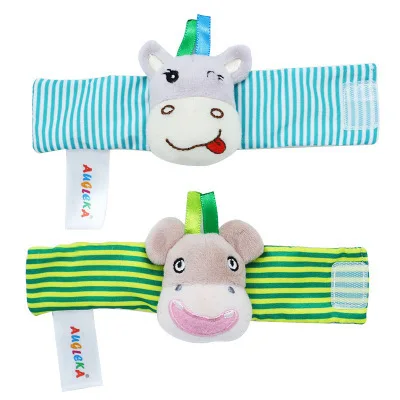 Детские погремушки игрушки плюшевые носочки часы ремешок для новорожденных Мягкие Детские развивающие мобильные музыкальные игрушки