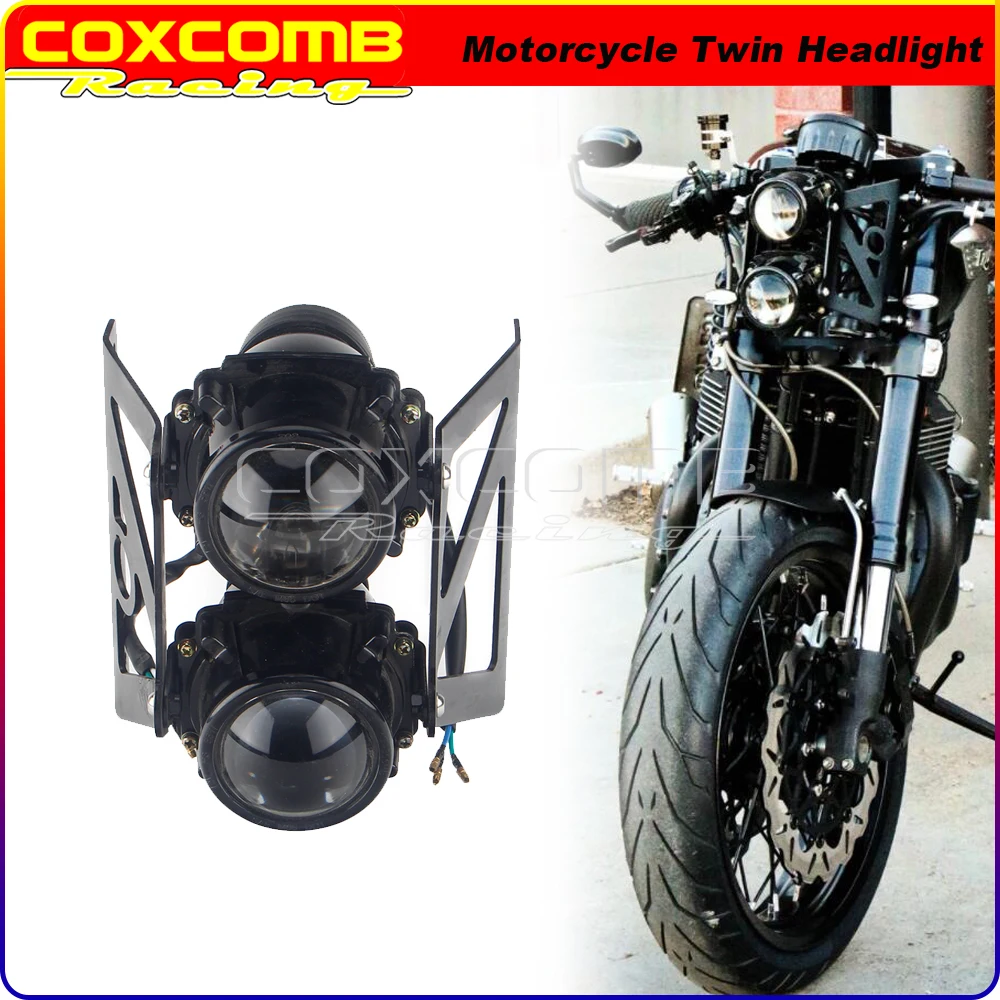 EMarkE4UniversalHeadlightAssemblyMountBracketDualDoubleTwin