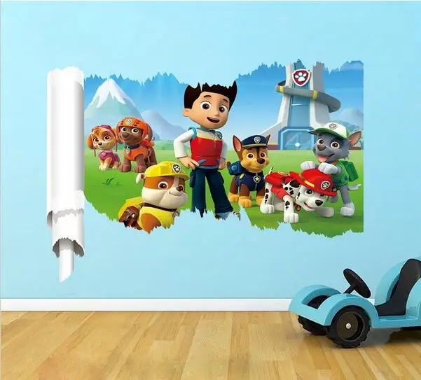 Подлинное Холодное сердце Эльза и Анна милая собака мультяшная игра 3D Наклейка на стену для стенная роспись для детской комнаты плакат домашний декор наклейка на стену плакат - Цвет: 13