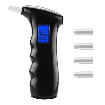 

Breathalyzer,Portable Alcohol Breath Tester with LCD Display Digital Fast,High Accuracy Alcohol Detector Semiconductor Sensor(Wi
