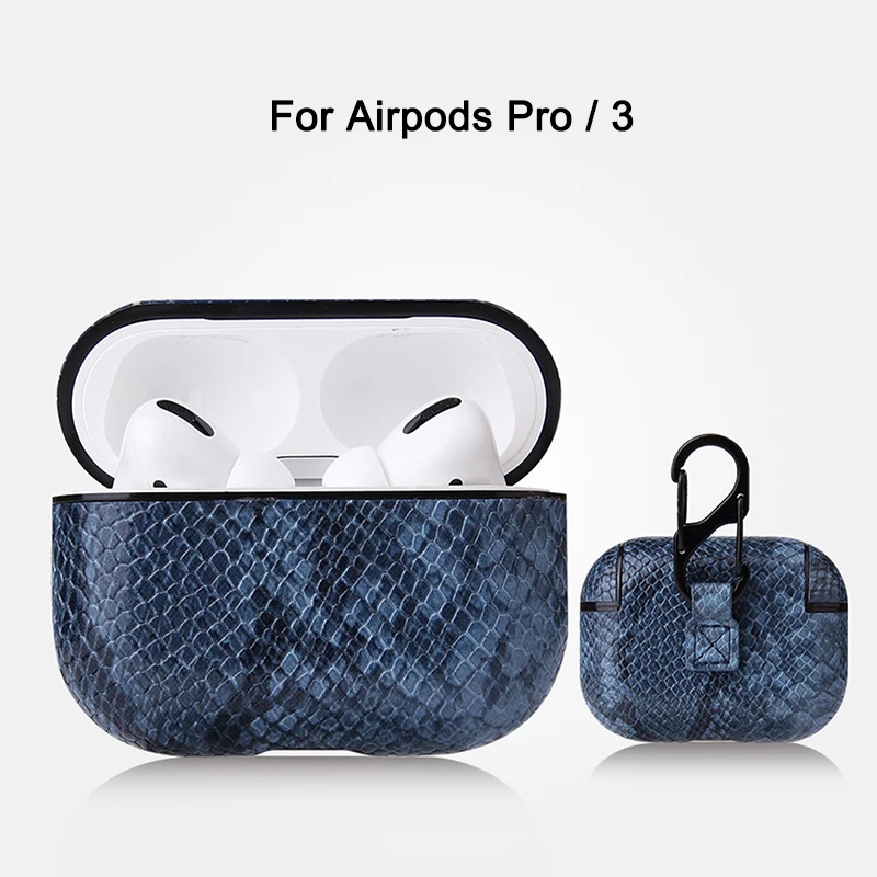Сказочный кожаный чехол для Airpods Pro Чехол для Apple Air pods 3 Pro Чехол для наушников correa для Airpods Pro 3 2 1 защитный чехол - Цвет: Blue airpods 3