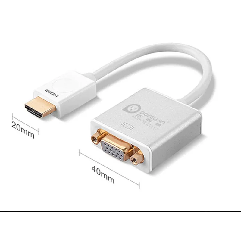 Кабель Youpin с HDMI на VGA 1080P со штекером штекер аудиокабель поддержкой ПК планшета